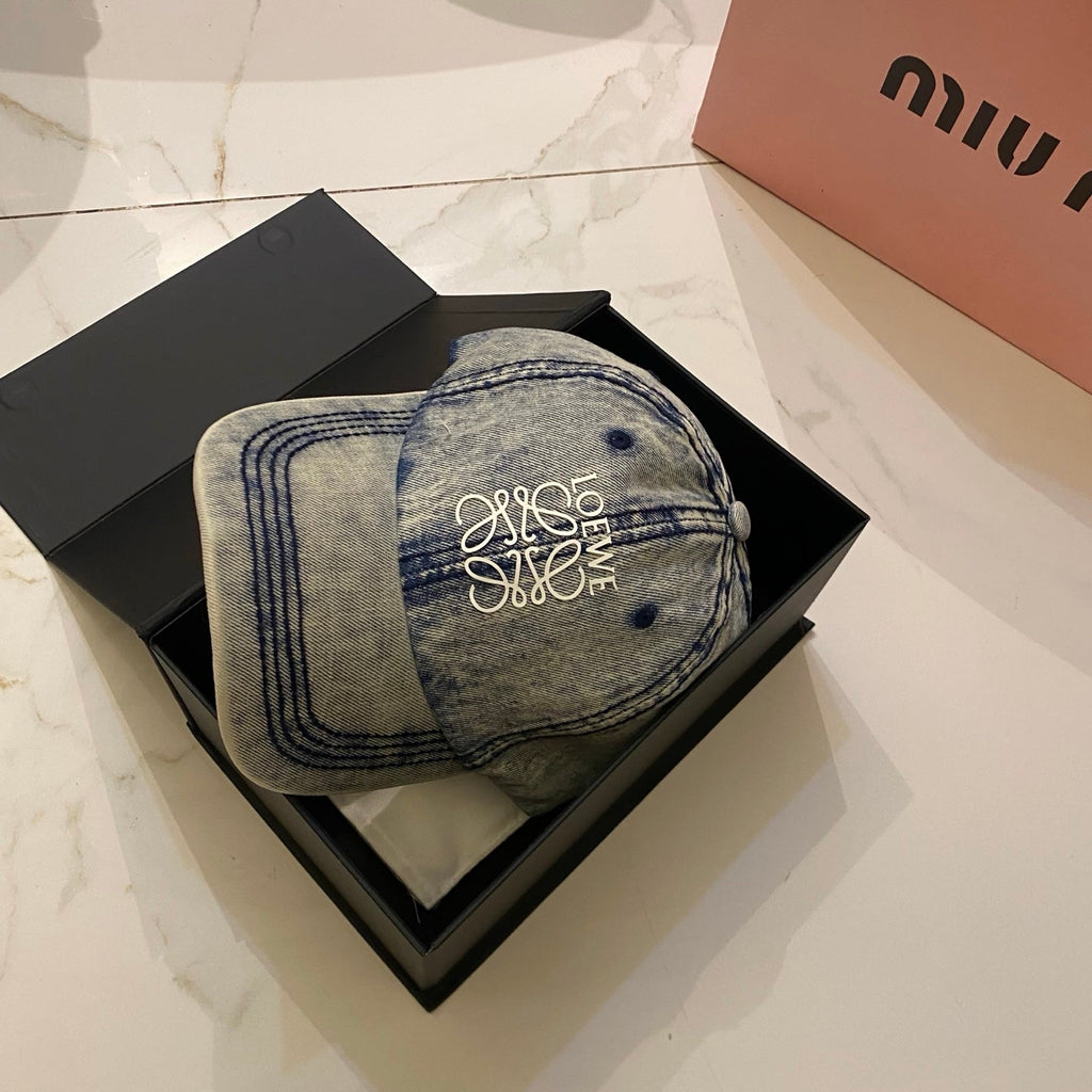 Loewe Washed Denim Baseball Cap