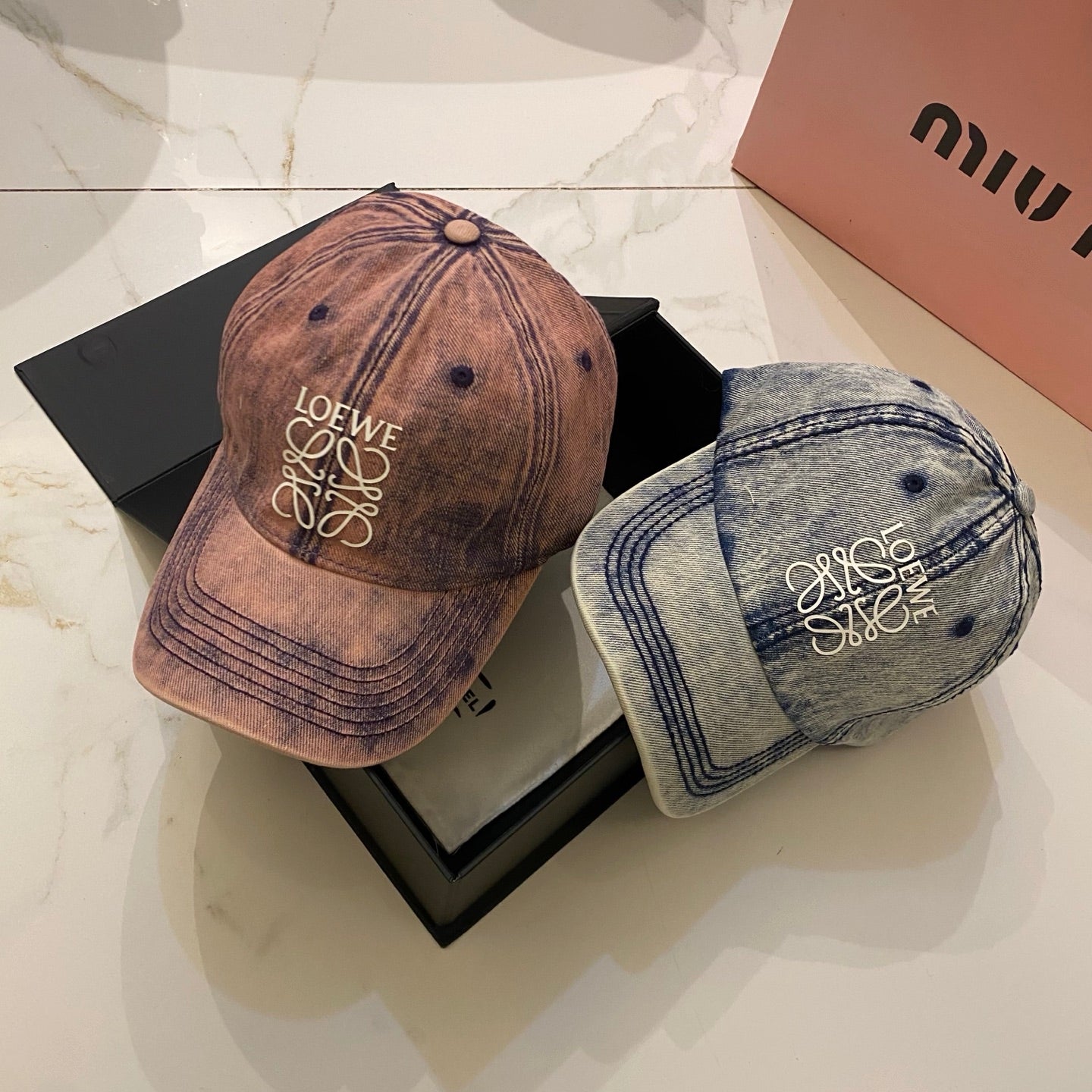 Loewe Washed Denim Baseball Cap