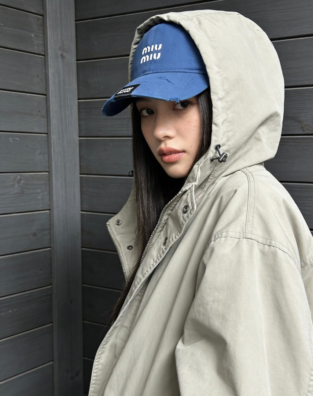 MiuMiu Washed Baseball Cap