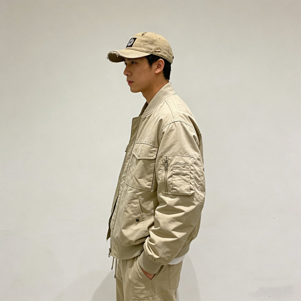Stone Island Distressed Washed Baseball Cap