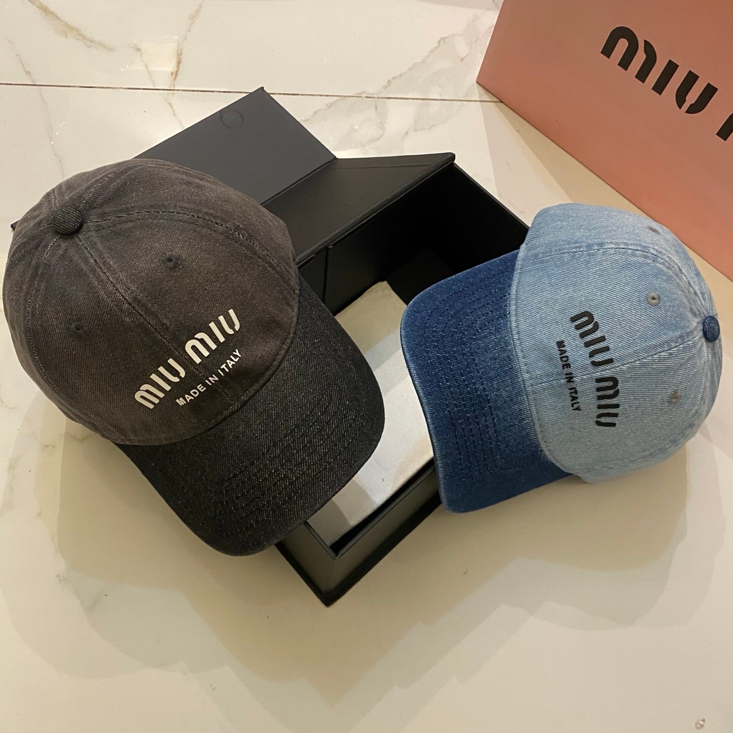 MiuMiu Baseball Cap, Distressed and Washed