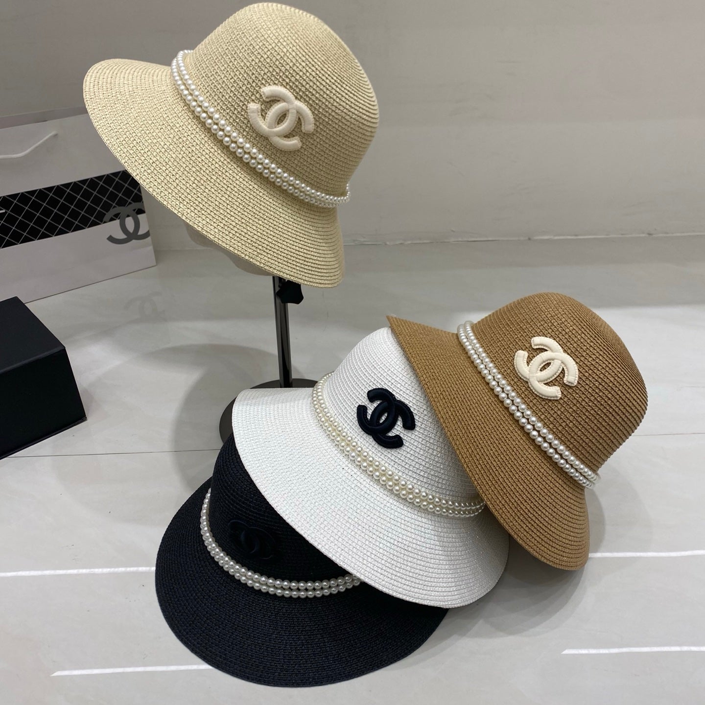 Chanel Straw Hat/Basin Hat
