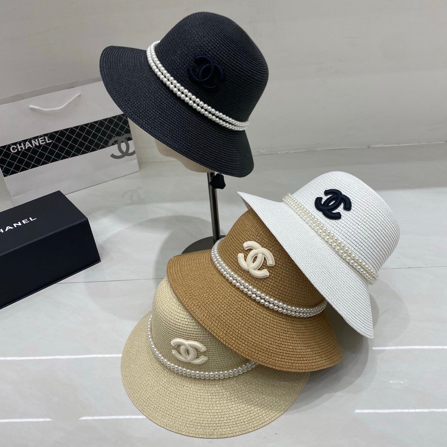 Chanel Straw Hat/Basin Hat