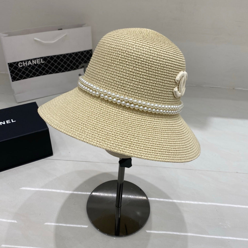 Chanel Straw Hat/Basin Hat