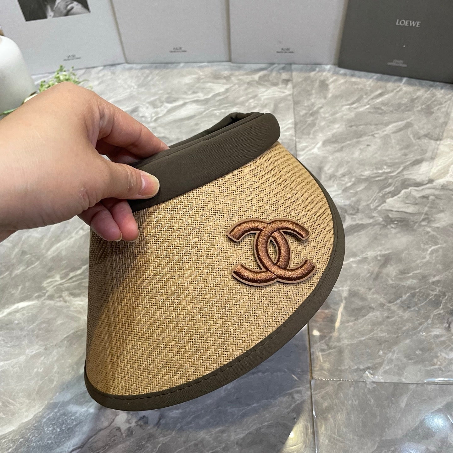 Chanel Open-top sun hat