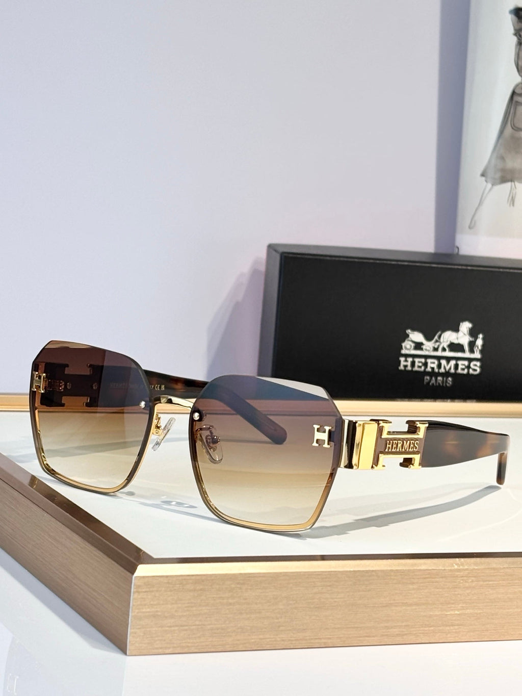 HERMES Sunglasses-H8026